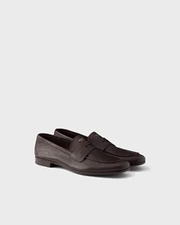 thumbnail for Crystal lambskin loafers