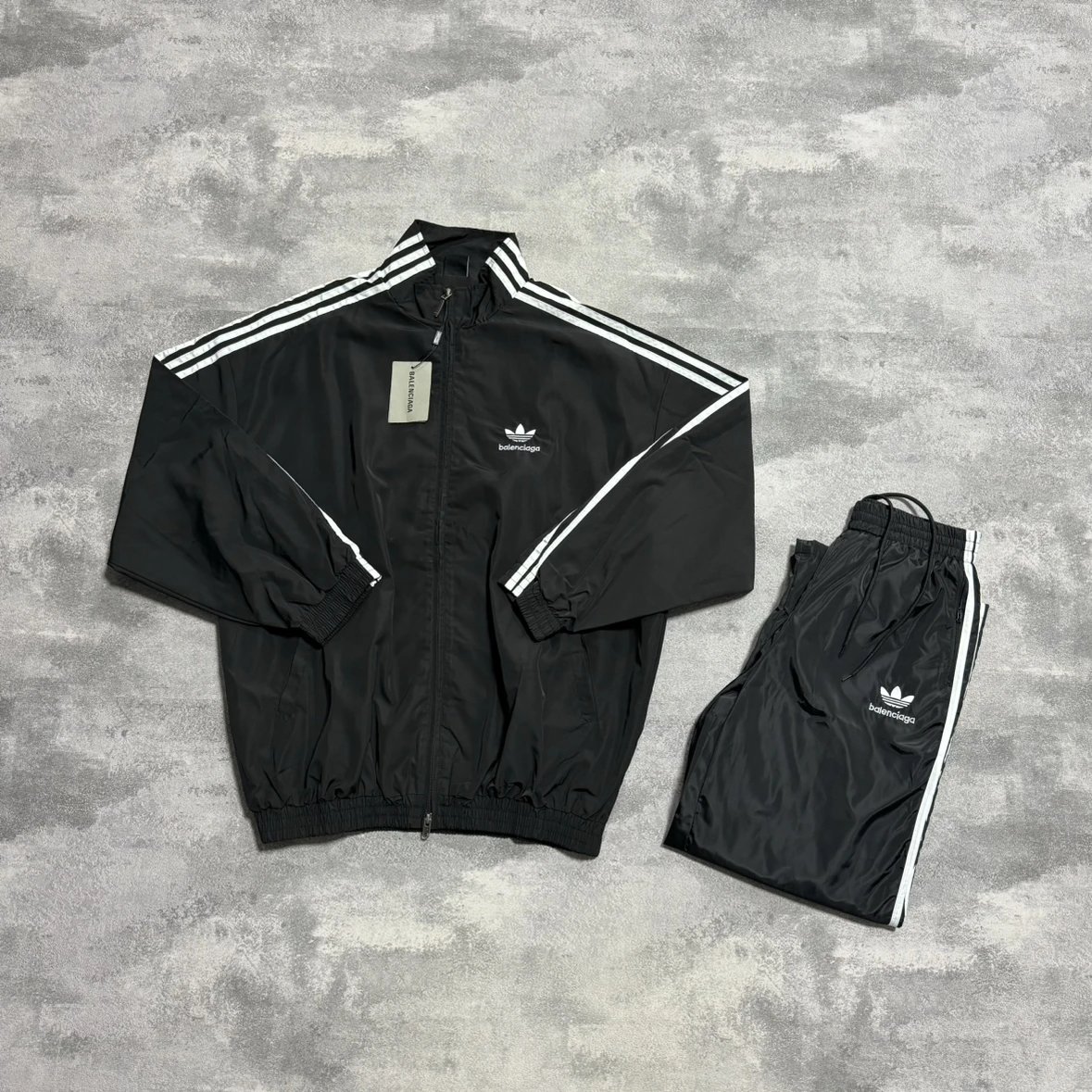 [HB Homemade] 8-in-4 Joint Sports Jacket Pants Set Woven Fabric with Mesh Hardware Accessories Customized Men's and Women's Same Style Simple and Versatile
