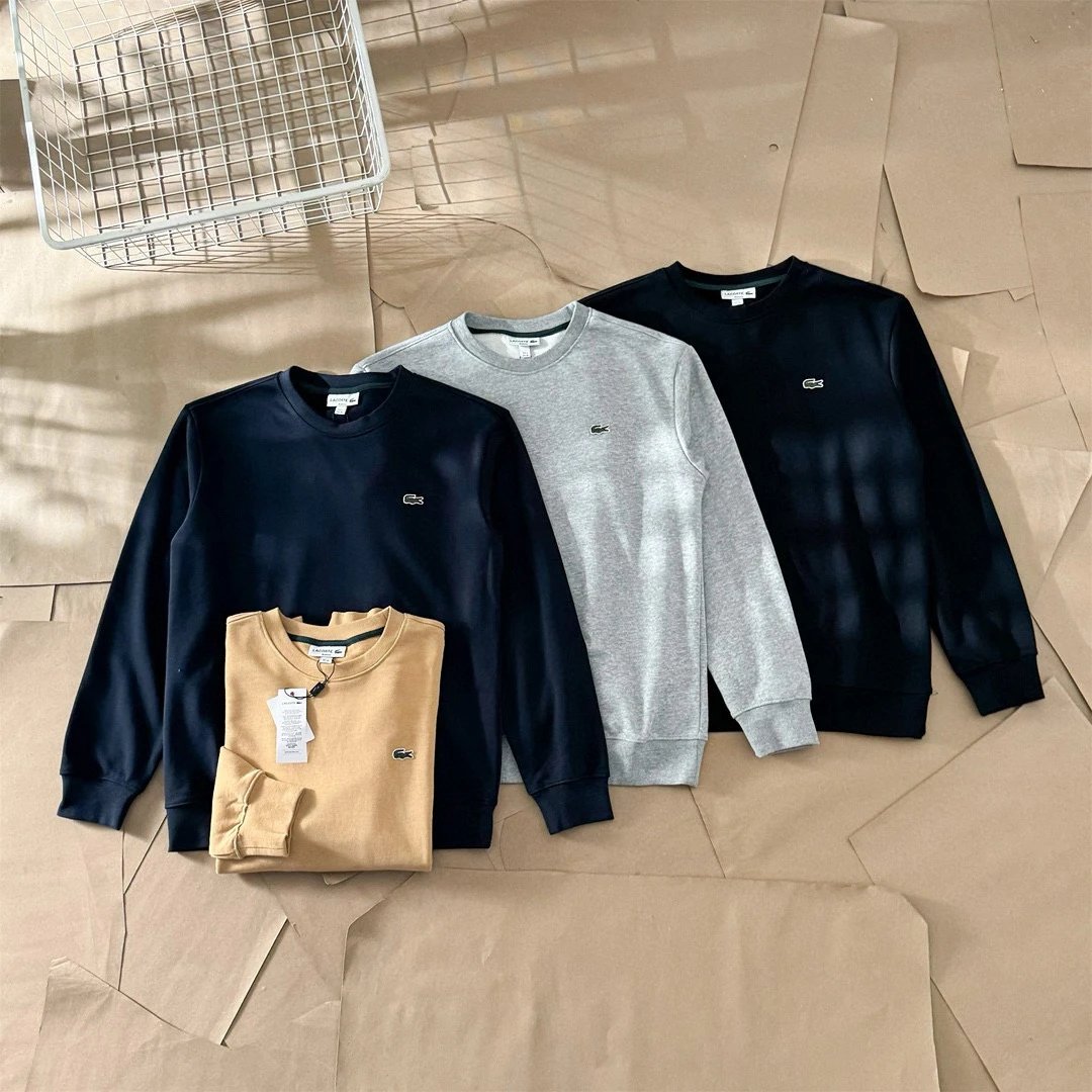 [HB self-made] 🐟 Basic Embroidered Logo Round Neck Hoodie 350g Pure Cotton Hoop with Complete Three Labels ❗