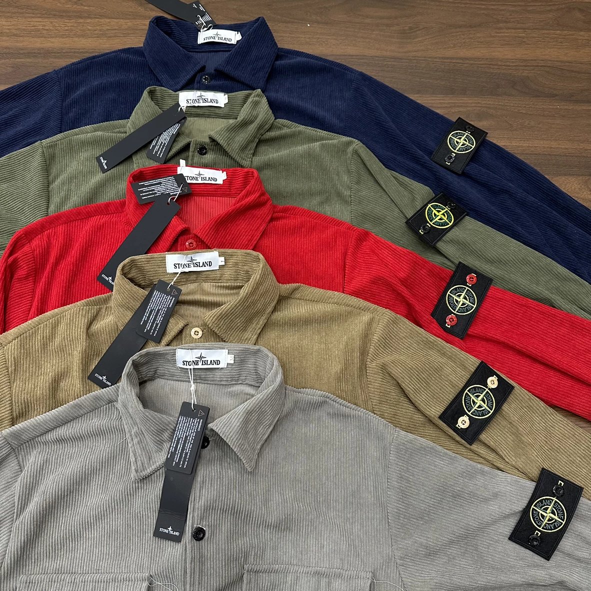 Self made processing ❗ Luopan corduroy basic glow account long sleeved shirt, 280 count corduroy full set, detail matching ❗