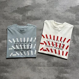 thumbnail for 自制处理码J拉标语胶带印花短袖T 260克精梳棉 男女同款简约百搭