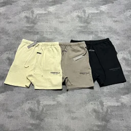 thumbnail for 自制处理Fog Essential复线字母印花五分短裤 320克内里加绒 细节对版