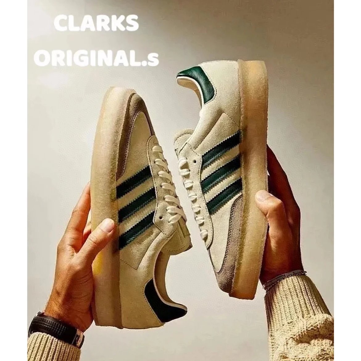 Kith x Clarks x Add Samba Three-way joint retro derby shoes Men's and Women's