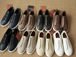 thumbnail for zeg2025秋冬新款Triple StitchSECONDSKIN男士奢华低帮休闲鞋运动鞋板鞋以精选胎牛皮制成赋予其更胜以往的灵便之感