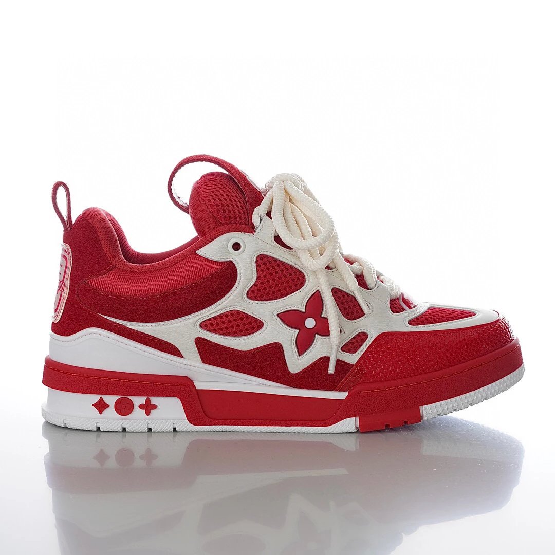 White with Red