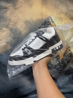 (Hollow Rubber Version/Individual Ziploc Bags in stock in all colors and sizes)Full set of accessoriesDrawer Box Donkey Low Top Board Shoes Casual Shoes-Black and White