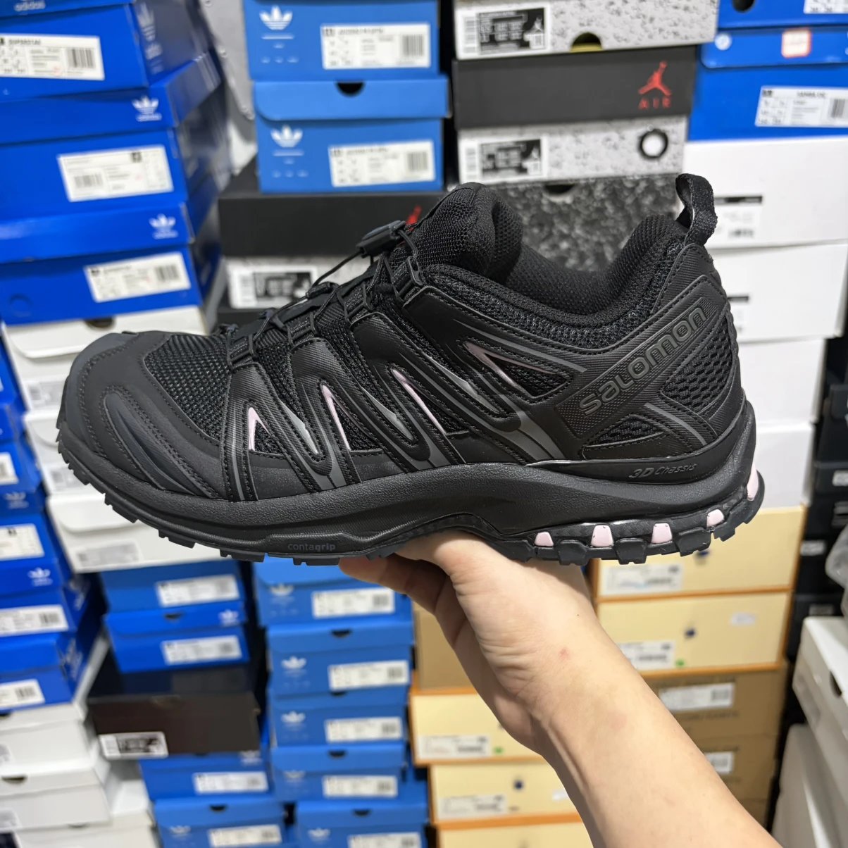 （PK4.0版本/全套原纸板楦头满血打造/原厂特共网布/五层组合大底/钢印中底）小萨  3D 户外登山徒步跑步徒步越野运动鞋-黑色