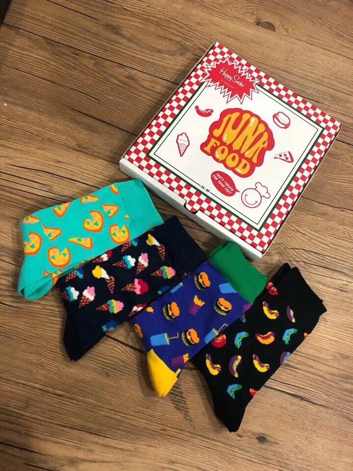 Happy Socks x Pizza Limited Edition Box 4-Pack