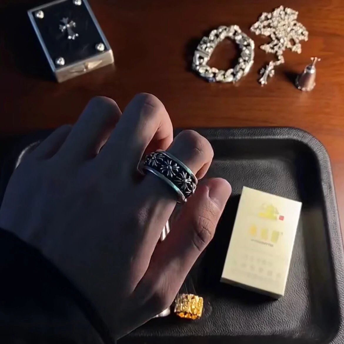 Chrome Hearts Large Cross Ring