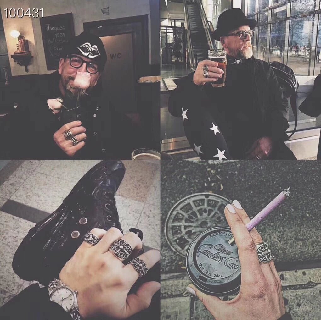 Chrome Hearts Oval Cross Ring