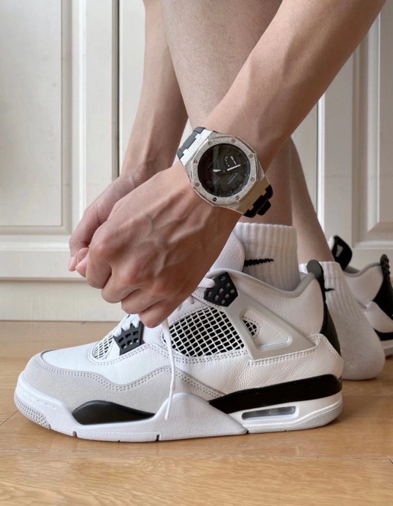 Jordan Sneakers Air Jordan 4 Military Black