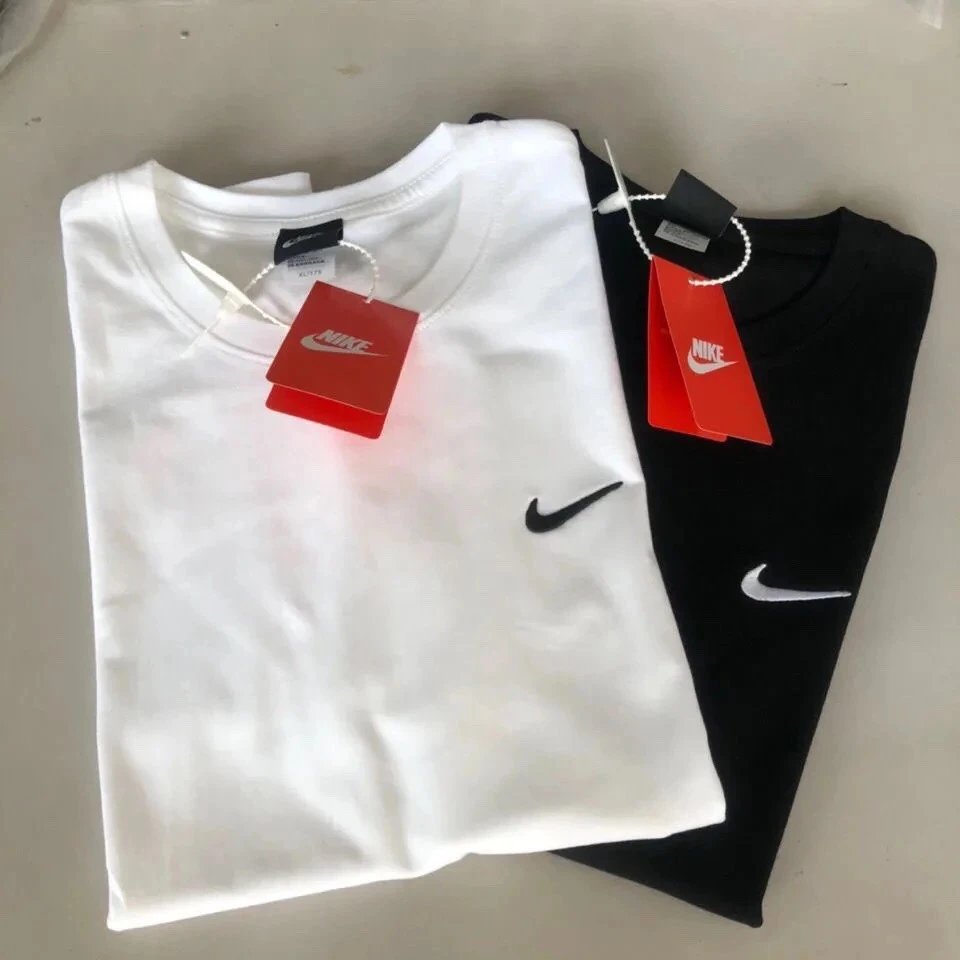 Embroidered trendy brand Wang Yibo's new popular short sleeved T-shirt for women, black and white short sleeved loose couple short sleeved shirt