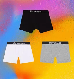 thumbnail for 现货[购买前一定要看购买须知]自主B纯色字母平角内裤/100%新疆长绒棉/莱赛尔织带/无菌车间生产/四针六线缝纫