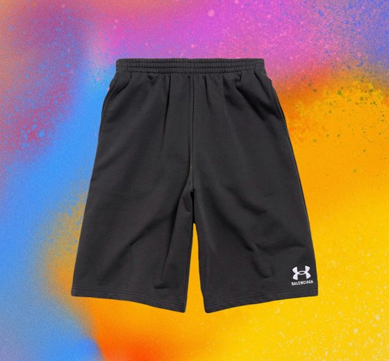 (In stock) Independent 24winterUA joint embroidery sports 7-point shorts/3D three-dimensional cutting/Xinjiang long staple cotton/Bailingda embroidery/water washing and aging technology/