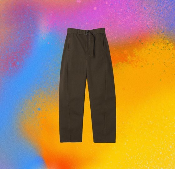 (In stock) Independent Lem25SS/Brown curved knife tied jeans/Ready to wear dyeing/Silk bamboo twill fabric/Xinjiang long staple cotton/Flow linear 3D cutting/Authentic YKK zipper/Mid waist version/