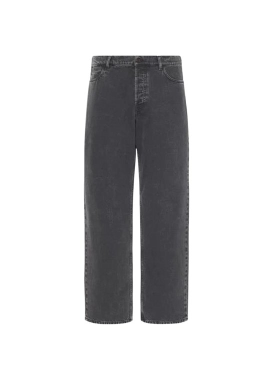 (In stock) Independent TRow25ss/ross straight tube gray washed denim jeans/ready to wear dyeing/silk process/Xinjiang long staple cotton