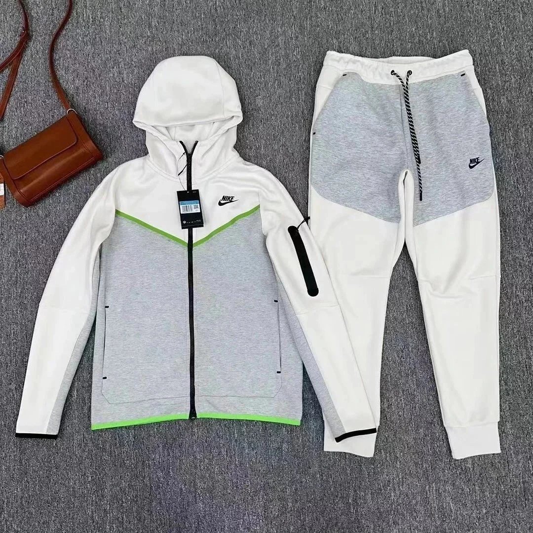 Blue and Black Sport Tracksuit Set for Men - Lightweight Jacket and Pants