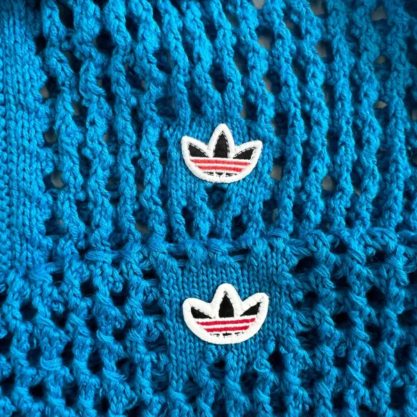 Adidas Originals Mesh Polo Navy Tops Polo - 17