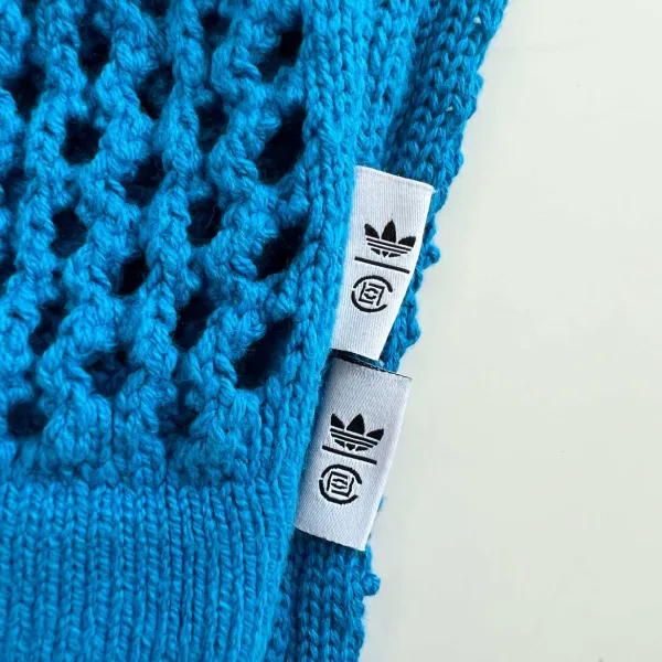 Adidas Originals Mesh Polo Navy Tops Polo - 19