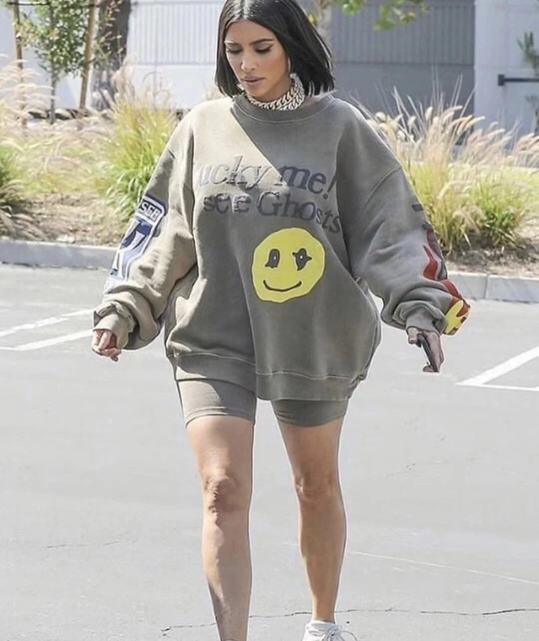 Fear of God Essentials Lucky Me I See Ghosts Olive Green Hoodie - 25