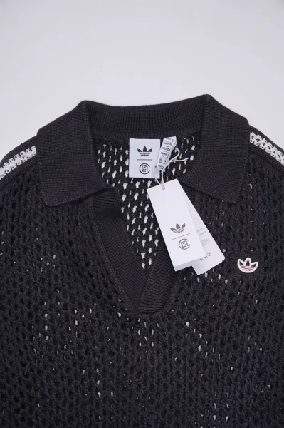 Adidas Originals Mesh Polo Navy Tops Polo - 9
