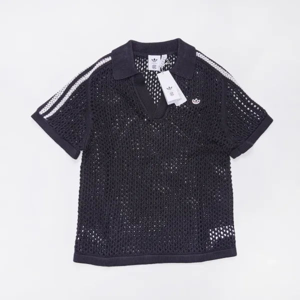 Adidas Originals Mesh Polo Navy Tops Polo - 1
