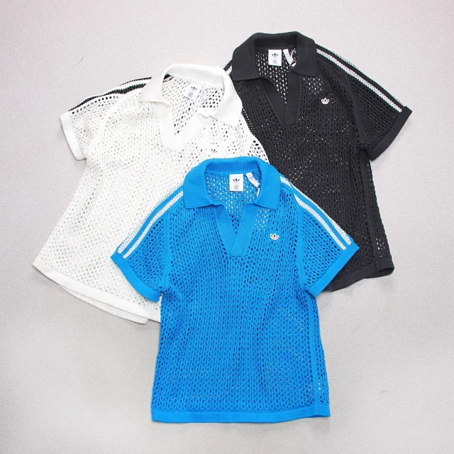 Adidas Shirts CLOT Polo mesh knit product detail image 1