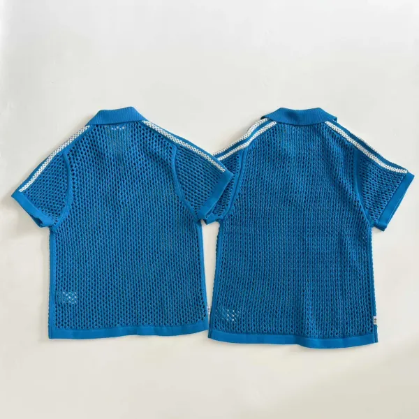 Adidas Originals Mesh Polo Navy Tops Polo - 15