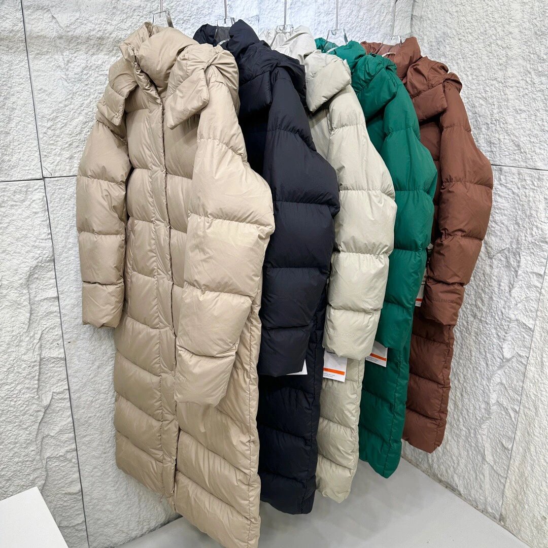Design Long Puffer Coat in Flax Color Down Jacket - 2