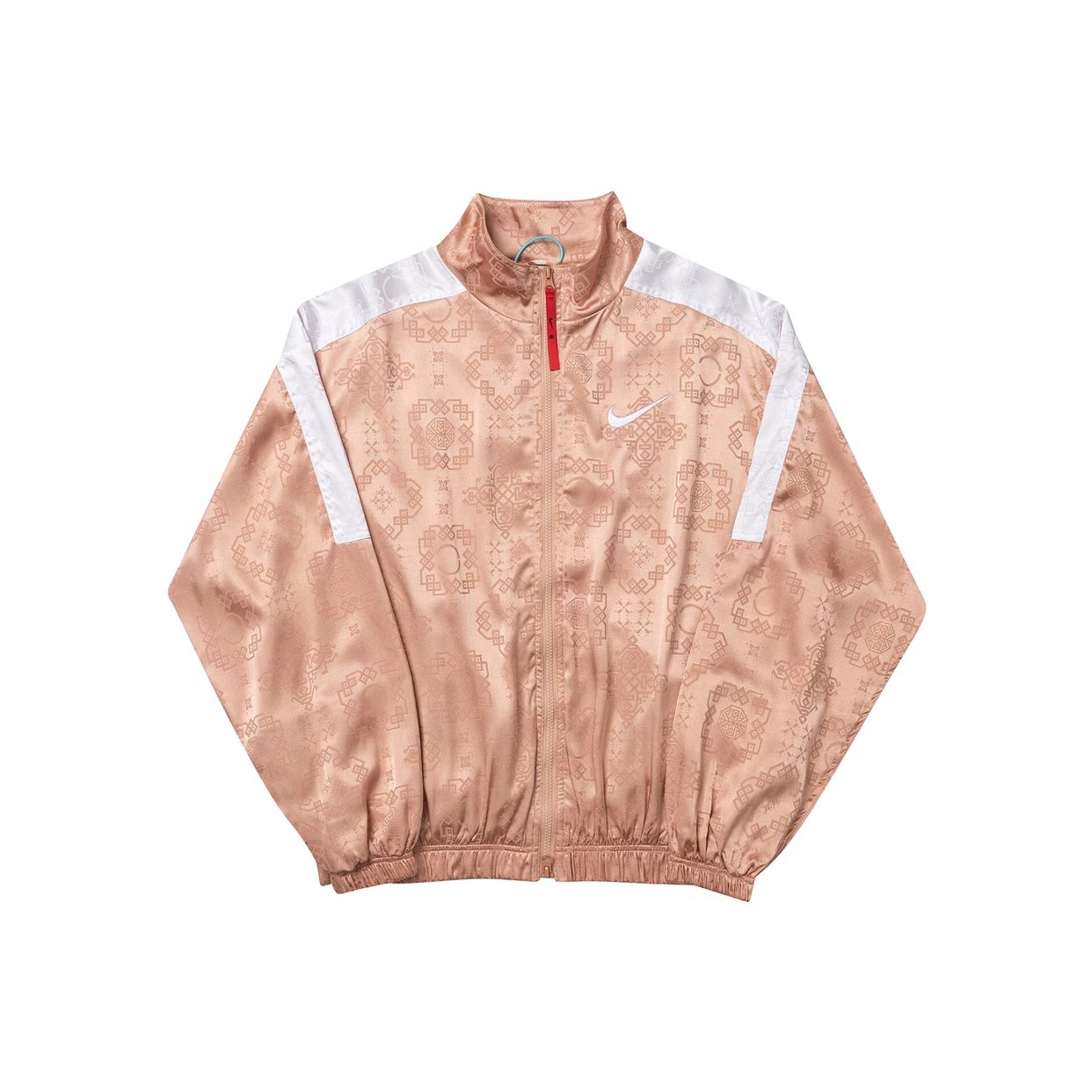Nike Jackets Geometric-pattern zip track jacket with contrast shoulder panels image 4