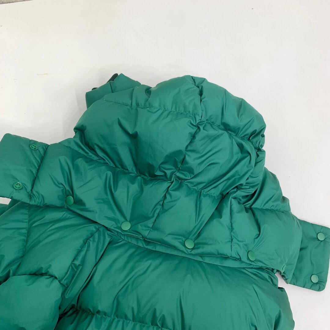 Design Long Puffer Coat in Flax Color Down Jacket - 19
