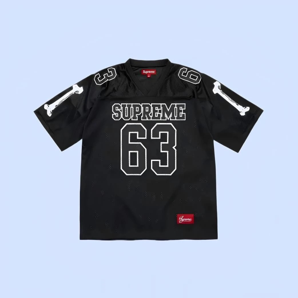 (New Arrival) Sup23 Bones Football Jersey Mesh Short Sleeve Soccer Shirt