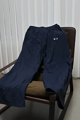 thumbnail for [Released at 20:00 on June 17th] Bal 25ss summer navy solid elasticated waistband athleisure trousers