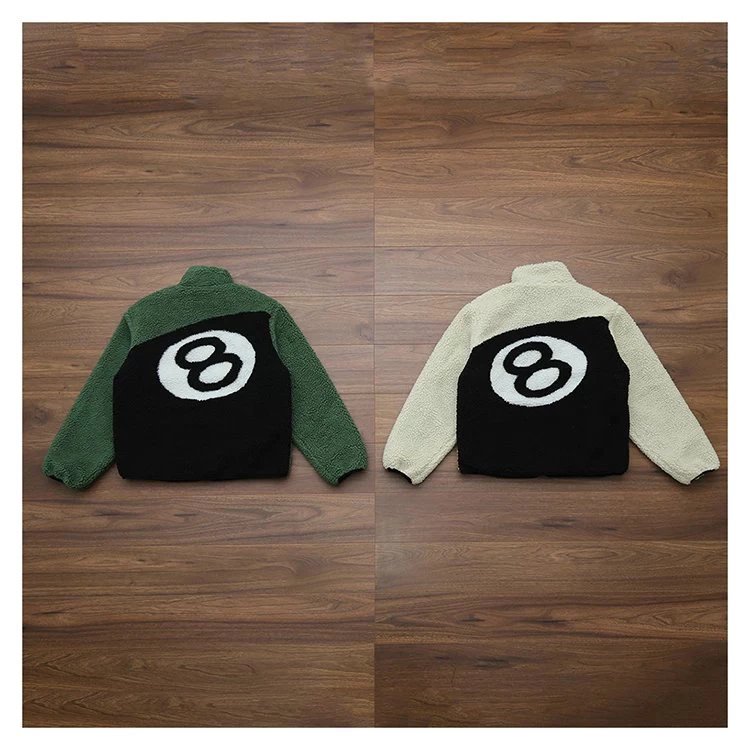STS Billiards Pool 8-Ball Reversible Shearling Jacket SWA