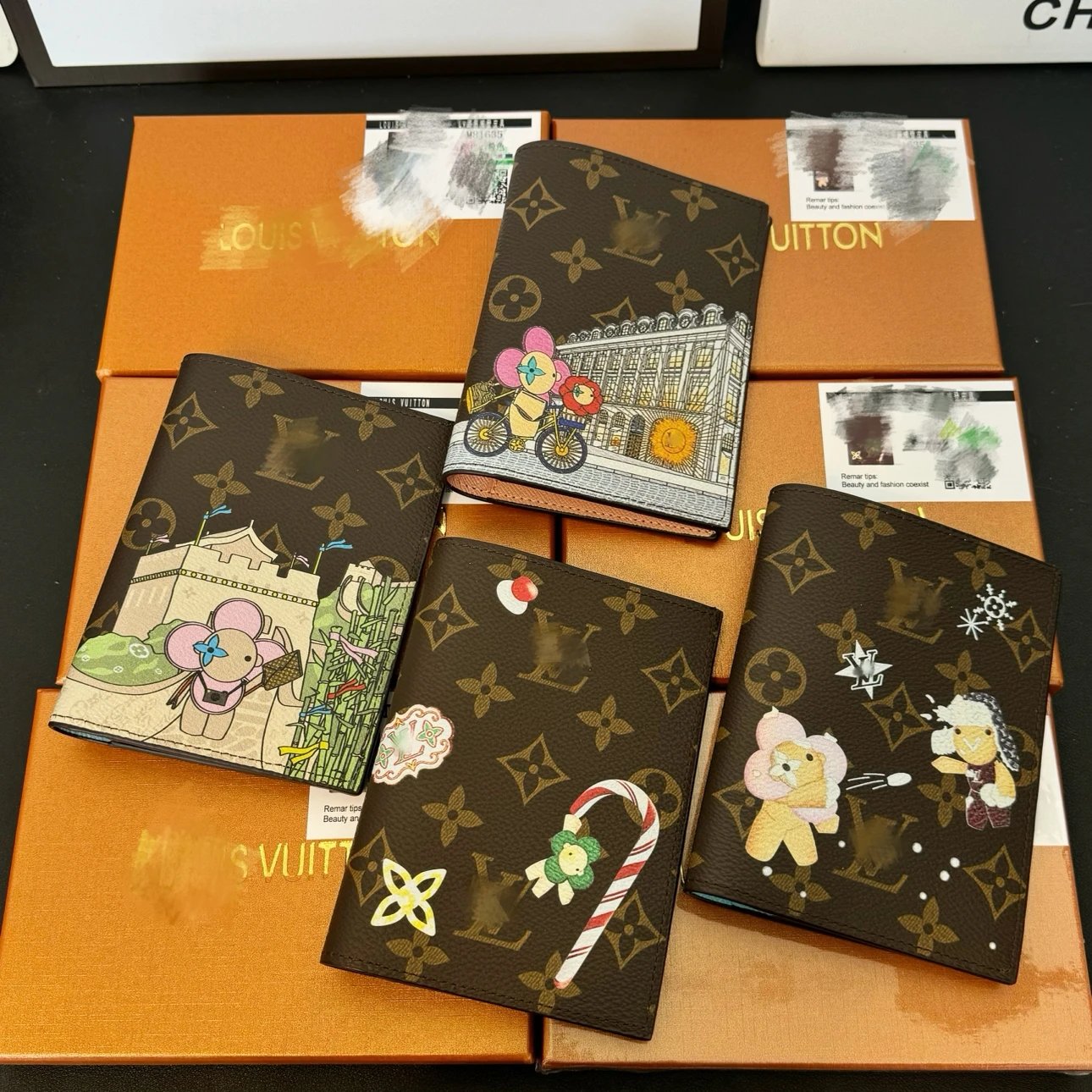 Passport holder ID bag 10X14cm PU material gift box