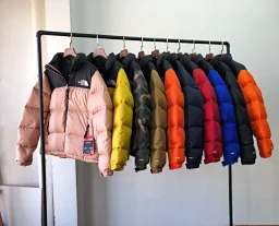 thumbnail for TNF Down Jacket 1996 Nuptse 700 puff down jacket color matching classic warm men and women short down jacket jacket the north face