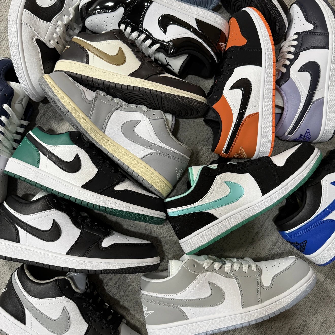 02 High-Value Two-Layer AJ1 Low Retro Basketball Shoes