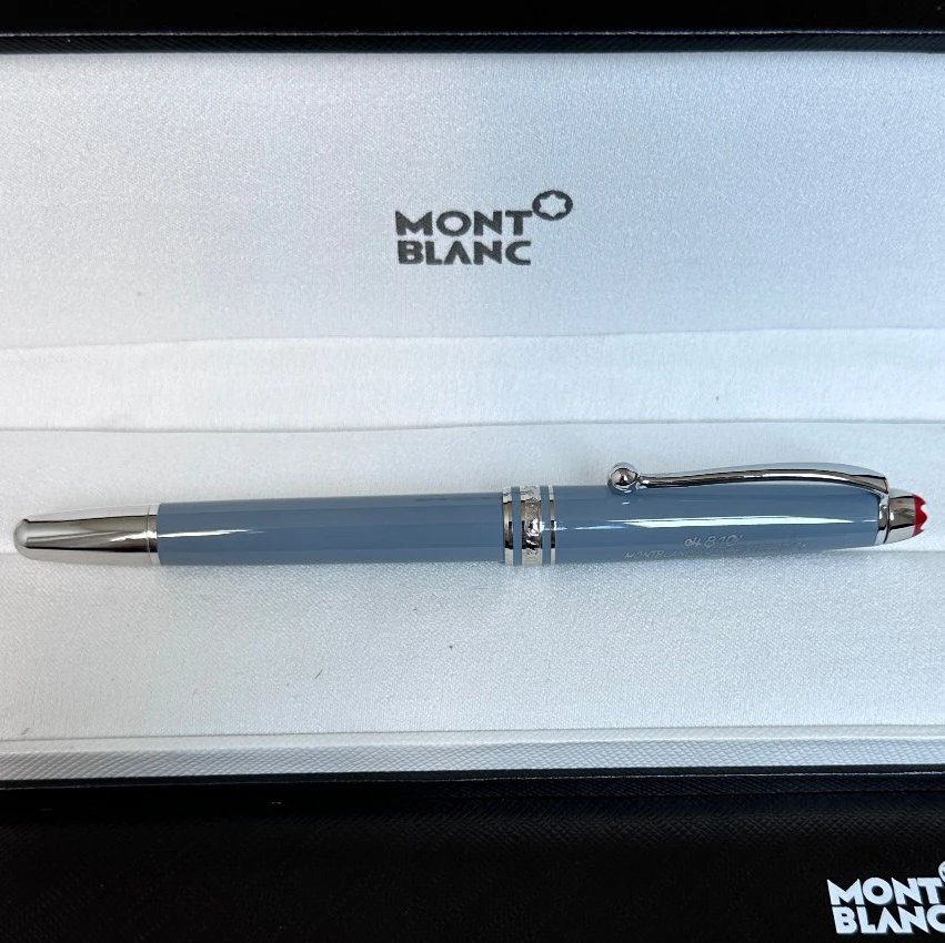 Blue Silver Signature Pen