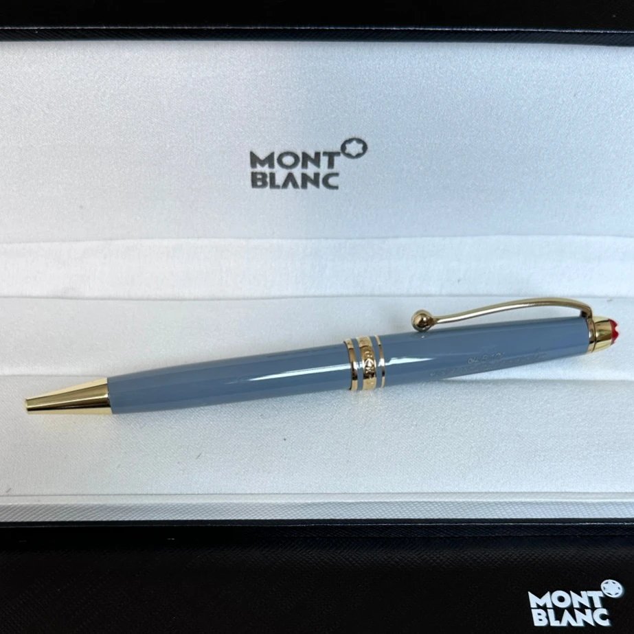 Blue gold ballpoint pen