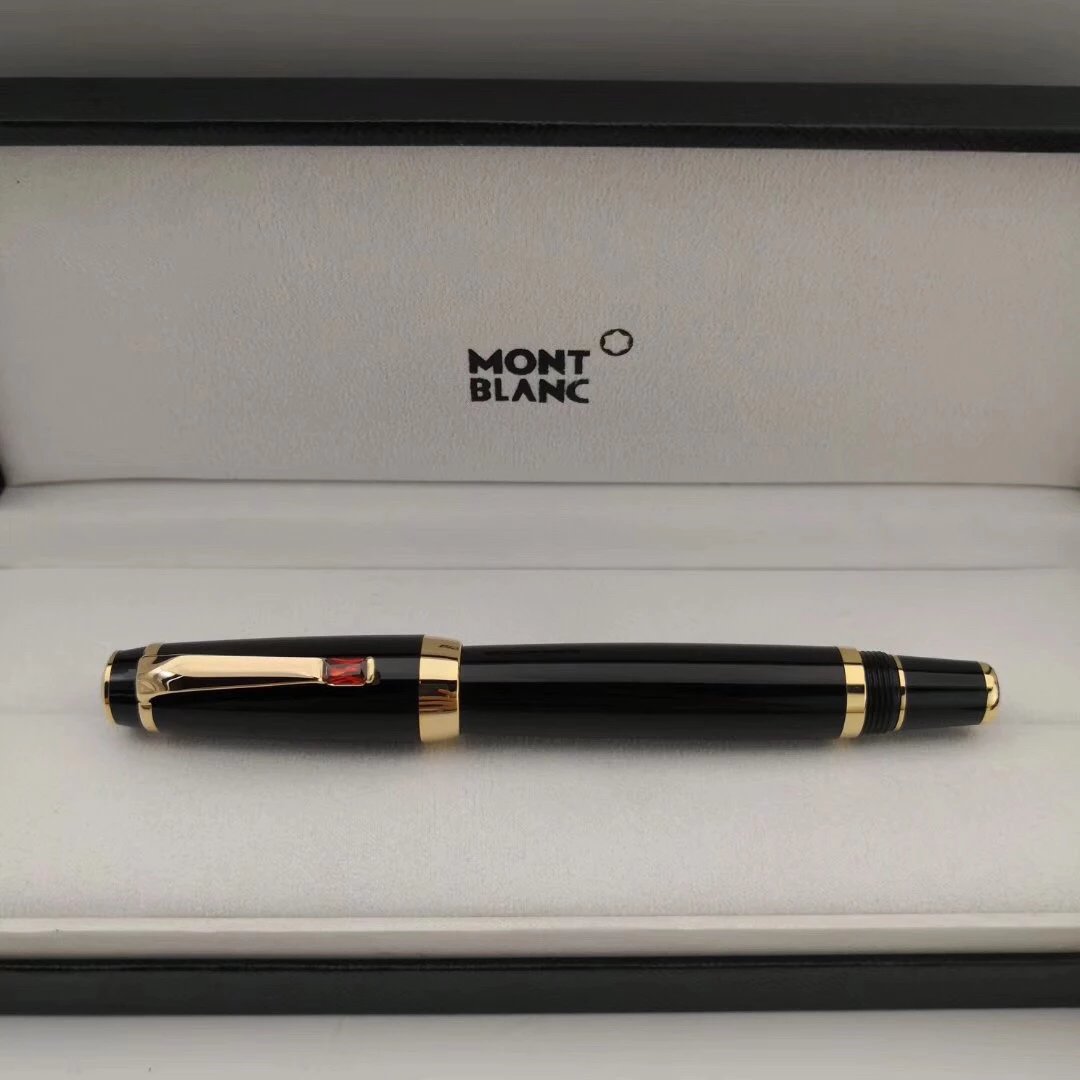 Montblanc Bohème Black Resin Gold Trim Rollerball Pen Gift Pen