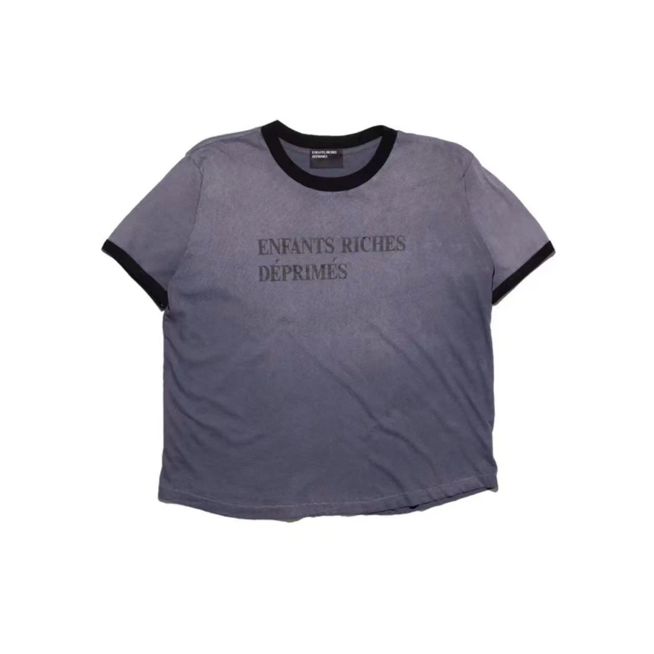 Enfants Riches Deprimes  做旧喷色标语印花短袖