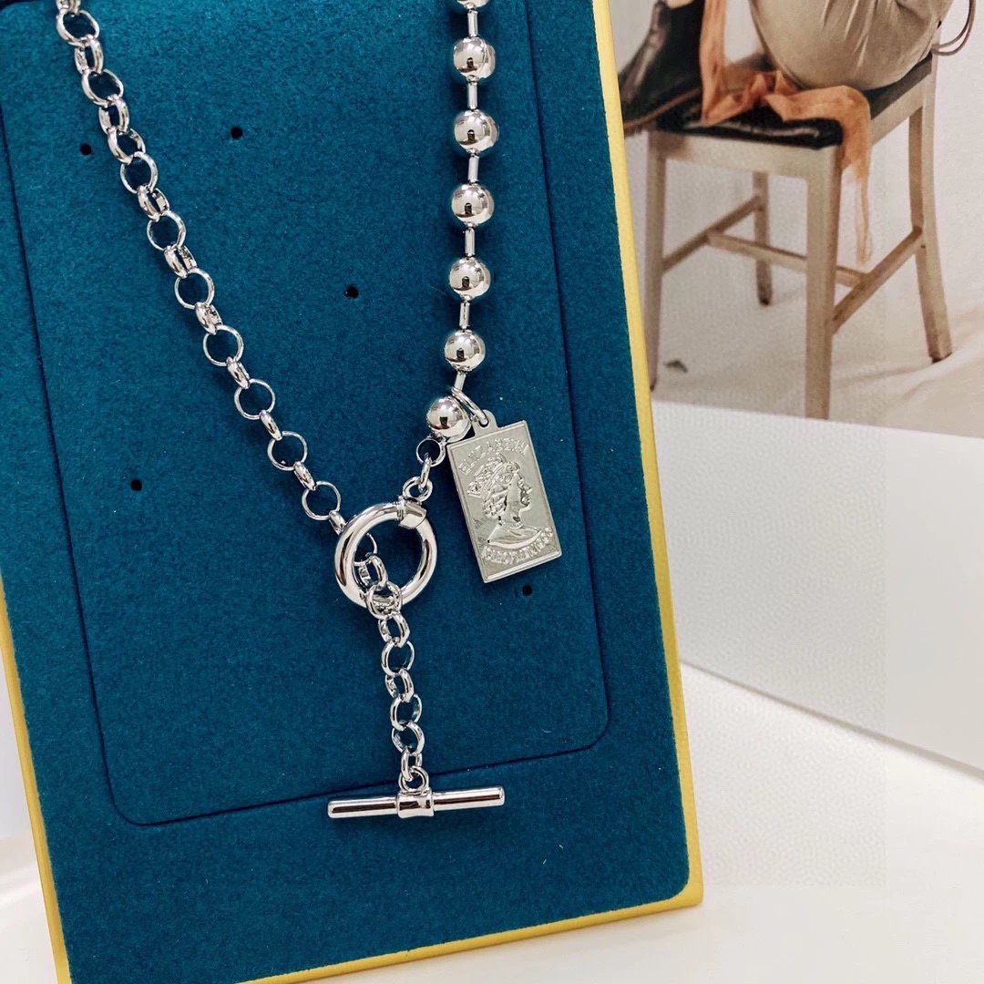 Purchasing version of Justine French niche brand Yang Mi's collarbone chain with 925 pure silver material electroplated with thick gold