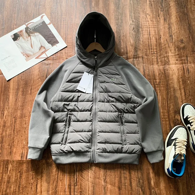 Lacoste Jackets Hooded quilted hybrid jacket product detail image 10