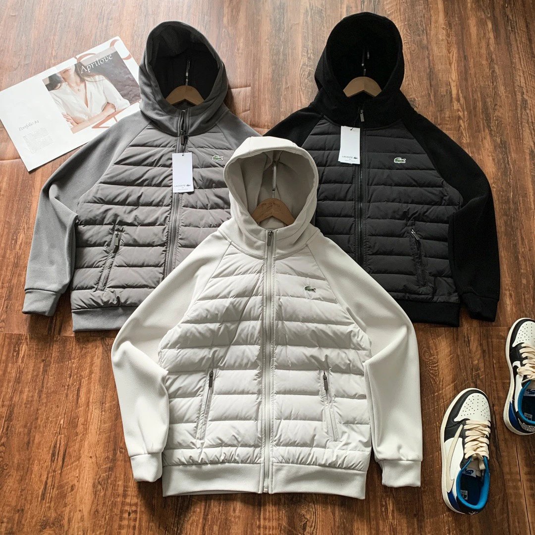 Lacoste Jackets Hooded quilted hybrid jacket image 2