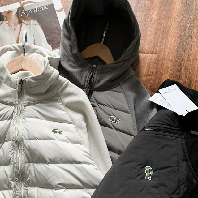 Lacoste Jackets Hooded quilted hybrid jacket product detail image 12