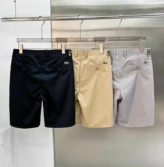 Three color men's casual shorts, classic embroidery men's casual shorts, fashionable suit shorts