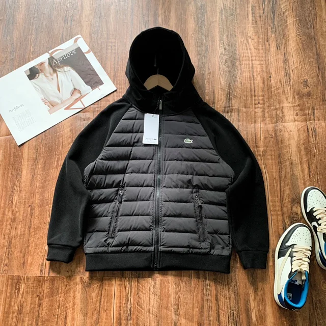Lacoste Jackets Hooded quilted hybrid jacket product detail image 9