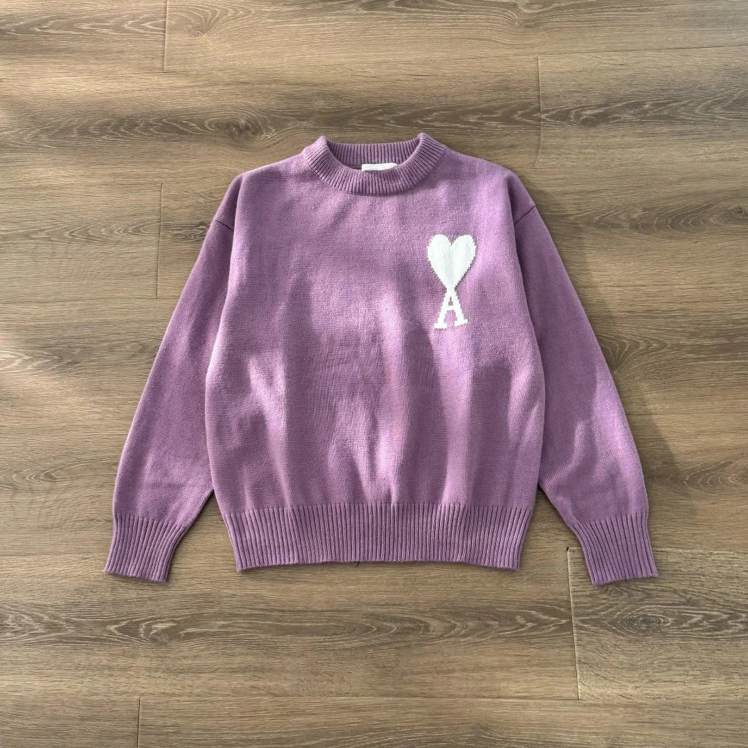 Heart Knit Crewneck Sweater photo 7