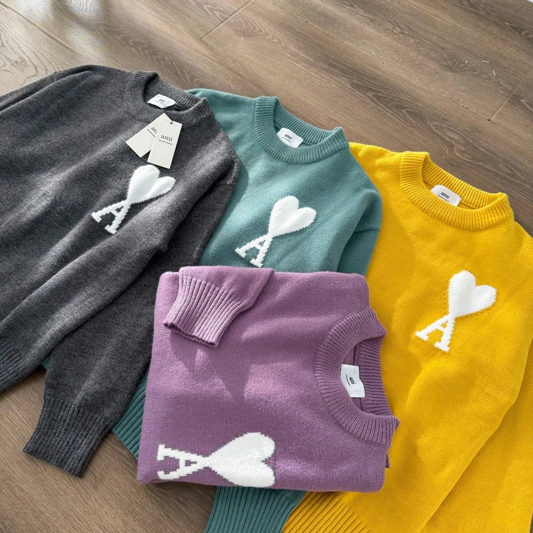 Heart Knit Crewneck Sweater photo 5