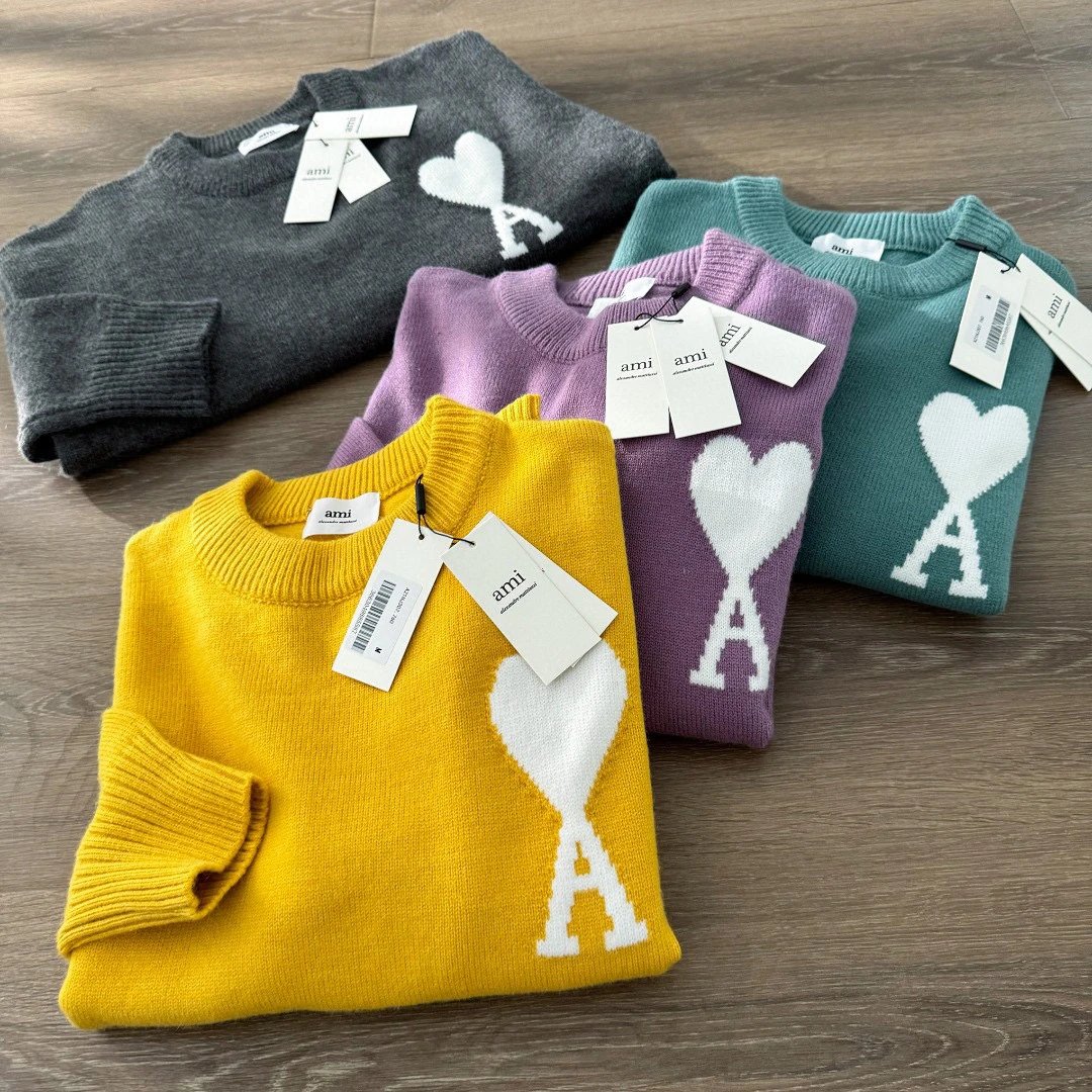 Heart Knit Crewneck Sweater photo 3